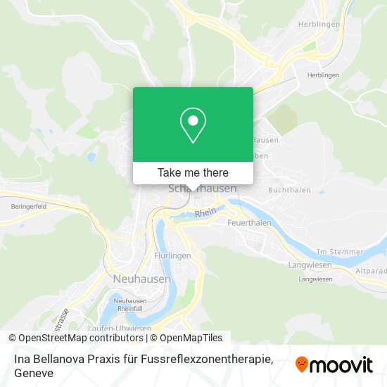Ina Bellanova Praxis für Fussreflexzonentherapie map