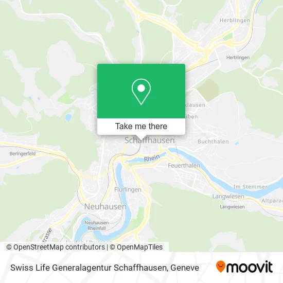 Swiss Life Generalagentur Schaffhausen map