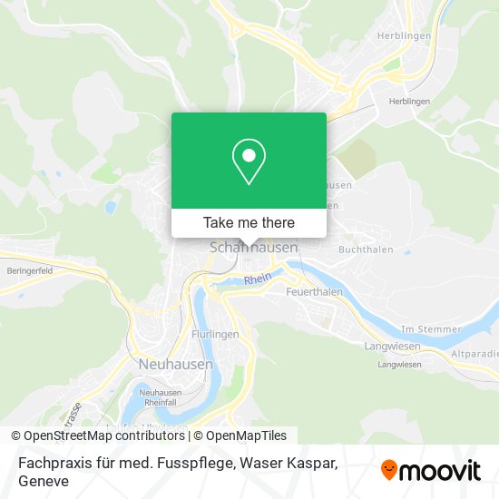 Fachpraxis für med. Fusspflege, Waser Kaspar map