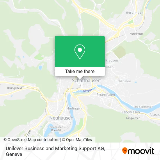 Unilever Business and Marketing Support AG map