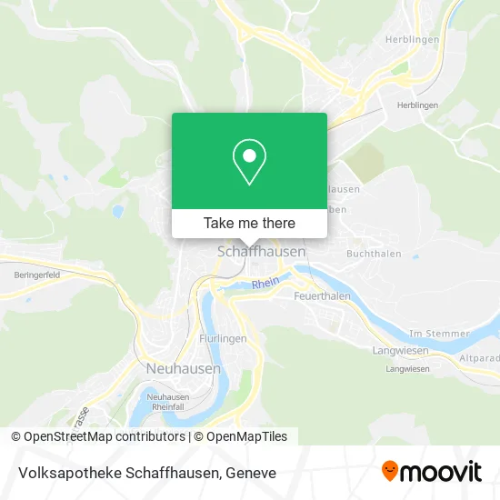 Volksapotheke Schaffhausen plan