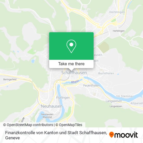 Finanzkontrolle von Kanton und Stadt Schaffhausen Karte