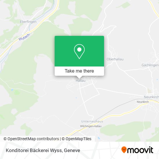 Konditorei Bäckerei Wyss map