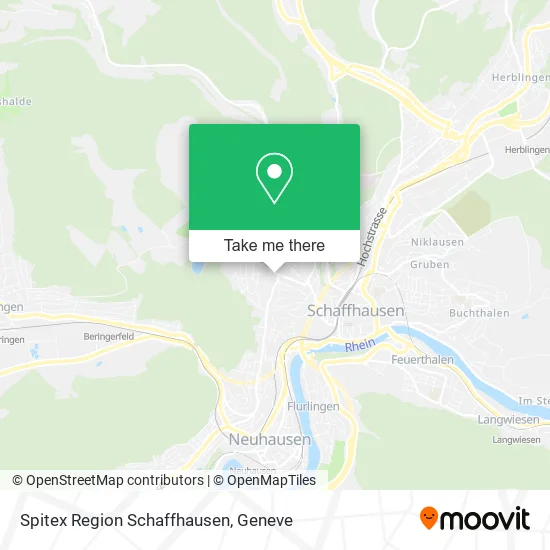 Spitex Region Schaffhausen map
