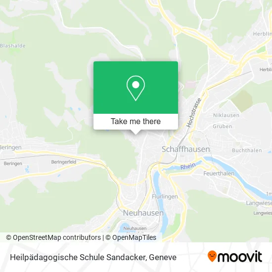 Heilpädagogische Schule Sandacker map