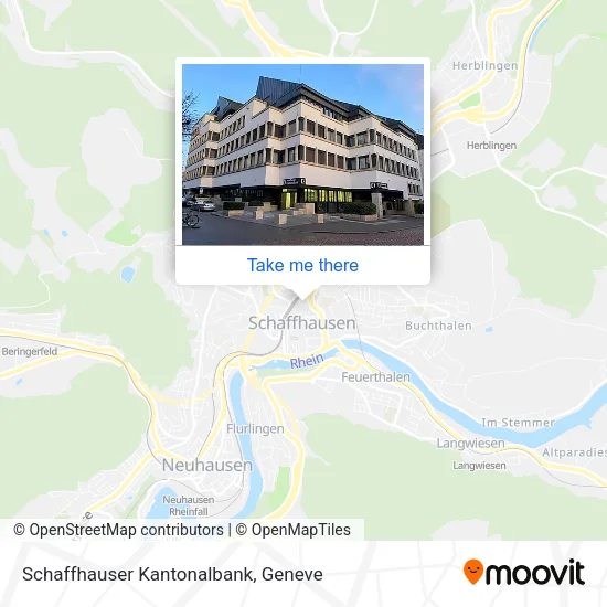 Schaffhauser Kantonalbank map