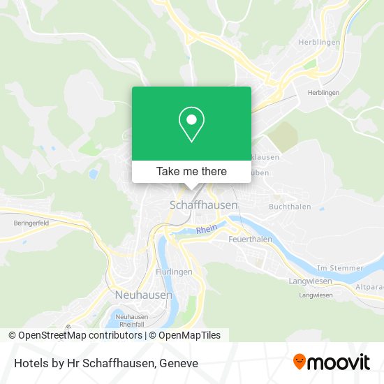 Hotels by Hr Schaffhausen map