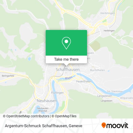 Argentum-Schmuck Schaffhausen map