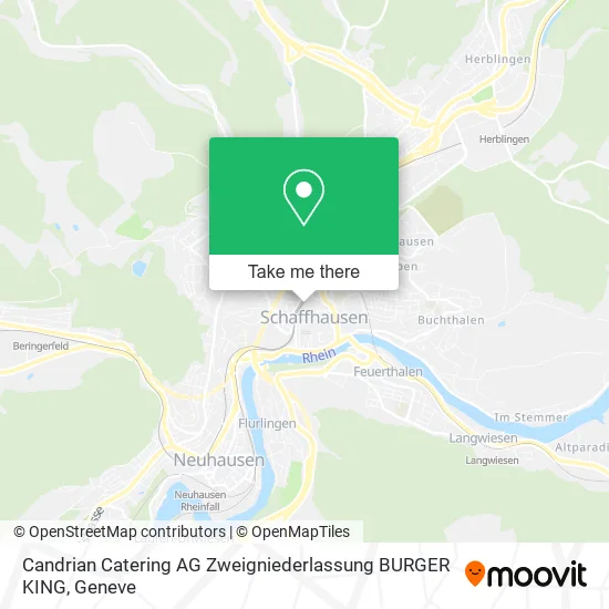 Candrian Catering AG Zweigniederlassung BURGER KING map