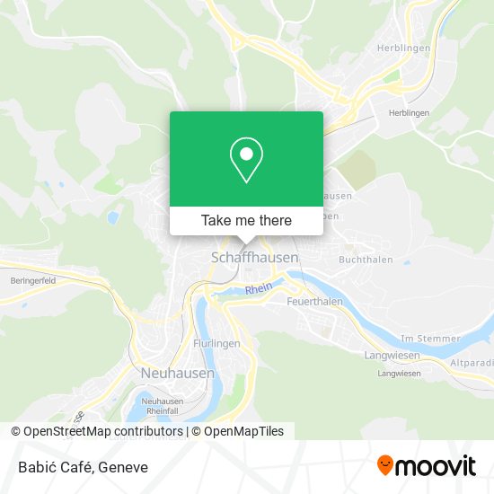 Babić Café map