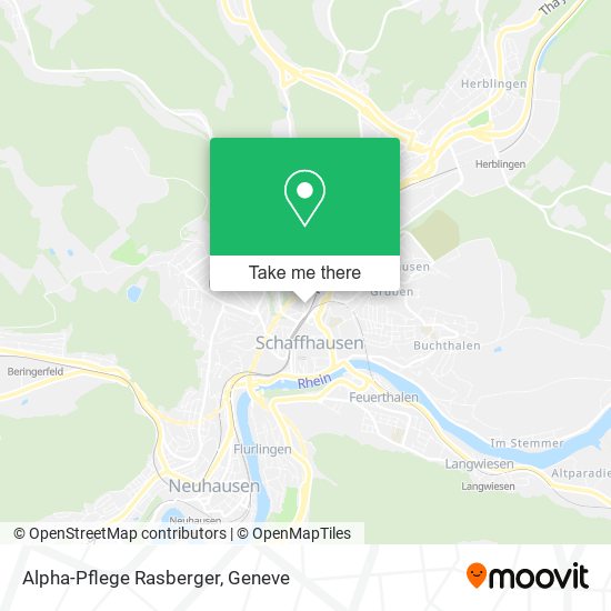 Alpha-Pflege Rasberger map