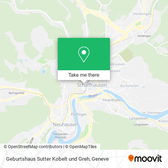 Geburtshaus Sutter Kobelt und Greh map