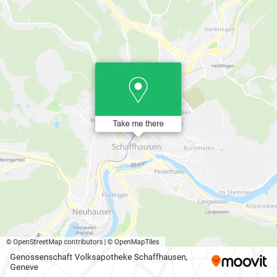 Genossenschaft Volksapotheke Schaffhausen map
