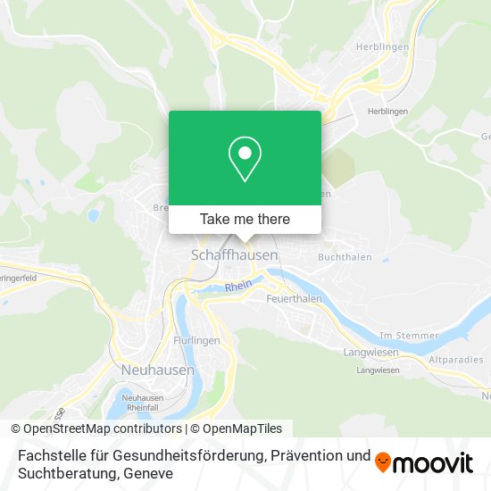 Fachstelle für Gesundheitsförderung, Prävention und Suchtberatung map