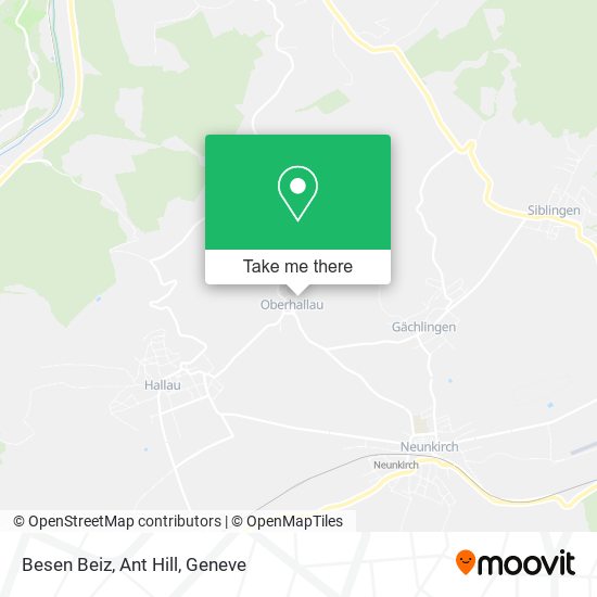 Besen Beiz, Ant Hill map