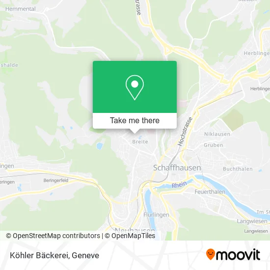 Köhler Bäckerei map
