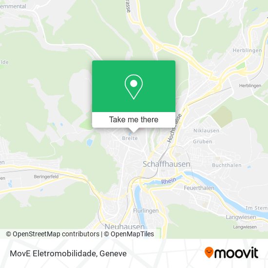 MovE Eletromobilidade map