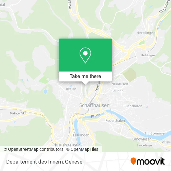 Departement des Innern map