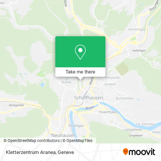 Kletterzentrum Aranea map