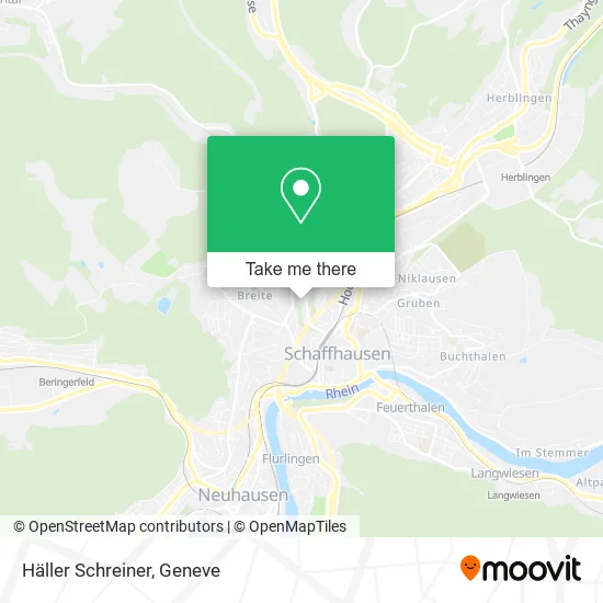 Häller Schreiner map