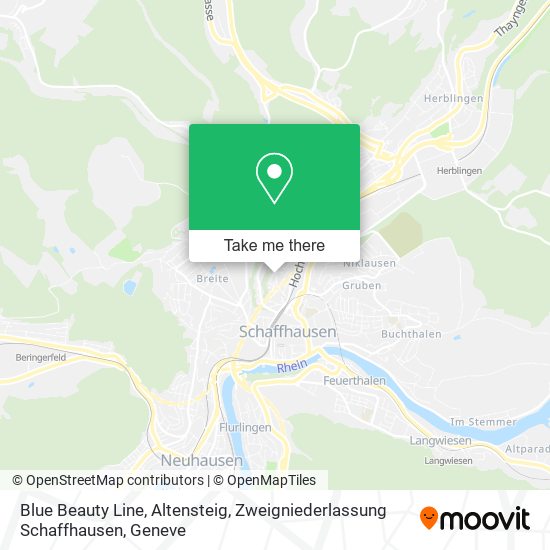 Blue Beauty Line, Altensteig, Zweigniederlassung Schaffhausen map