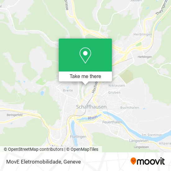 MovE Eletromobilidade map