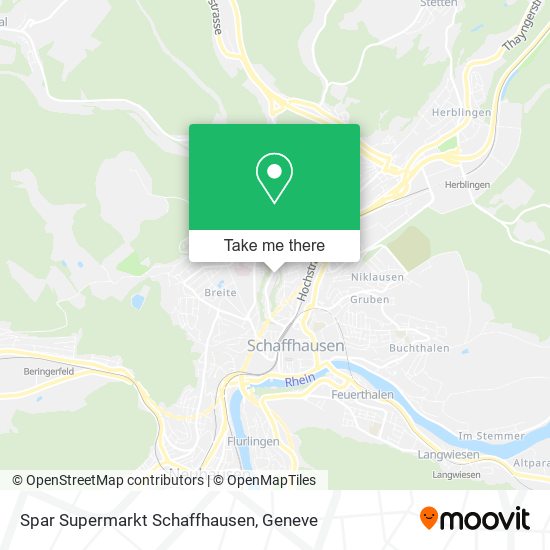 Spar Supermarkt Schaffhausen plan