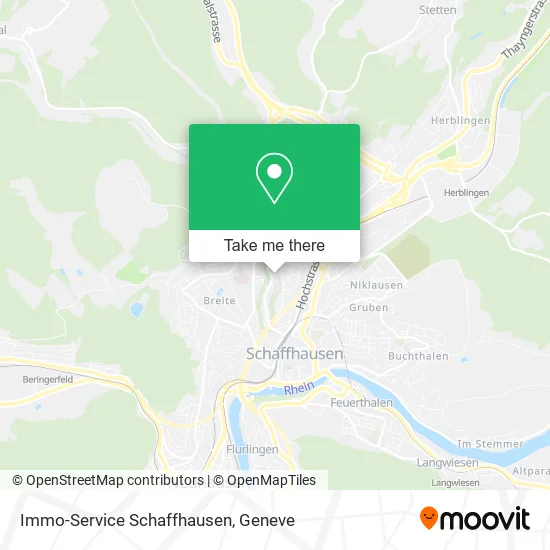 Immo-Service Schaffhausen map