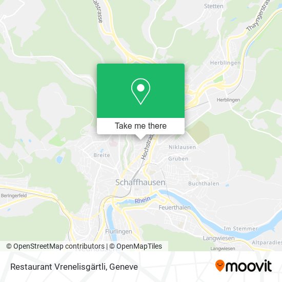 Restaurant Vrenelisgärtli map