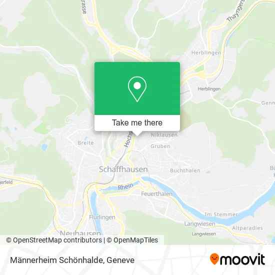 Männerheim Schönhalde map