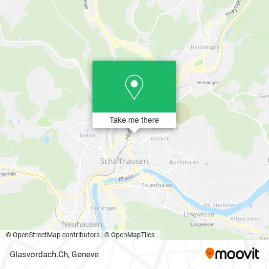 Glasvordach.Ch map