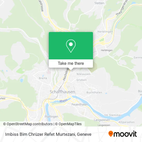 Imbiss Bim Chrüzer Refet Murtezani map