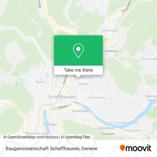 Baugenossenschaft Schaffhausen Karte