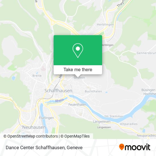 Dance Center Schaffhausen map