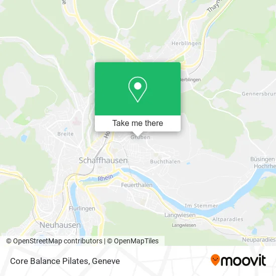 Core Balance Pilates map