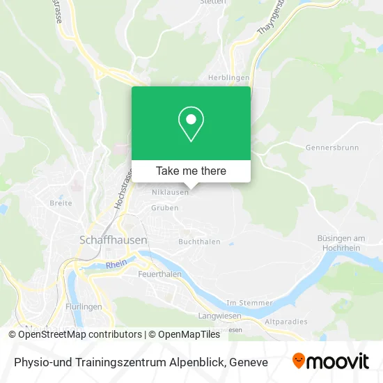 Physio-und Trainingszentrum Alpenblick map