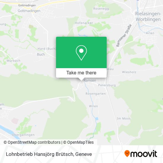 Lohnbetrieb Hansjörg Brütsch map
