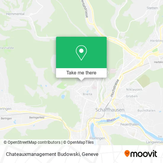 Chateauxmanagement Budowski map