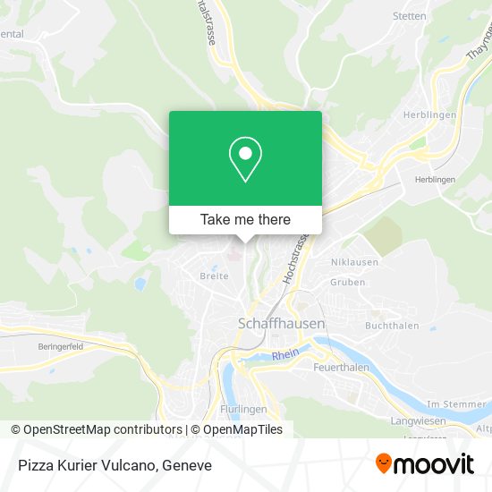 Pizza Kurier Vulcano map