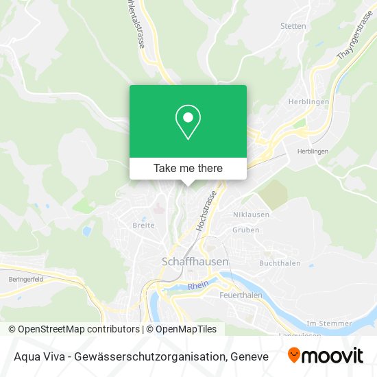 Aqua Viva - Gewässerschutzorganisation map