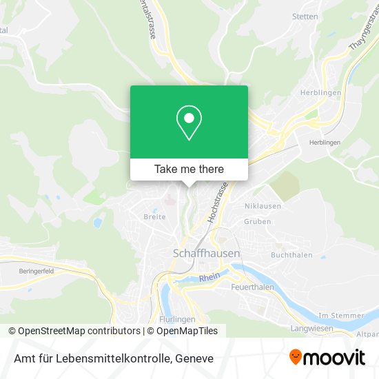 Amt für Lebensmittelkontrolle map