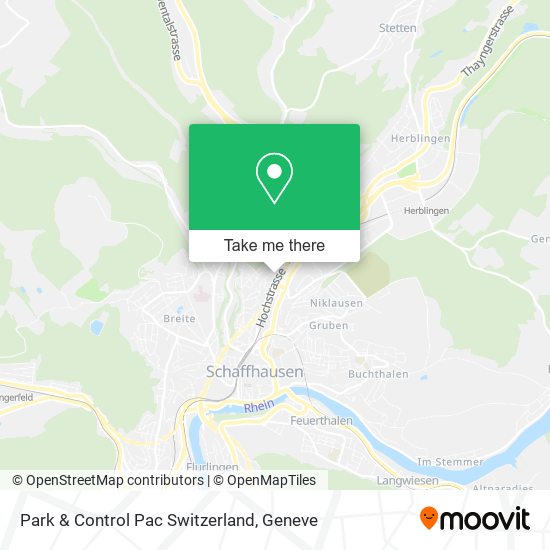 Park & Control Pac Switzerland map