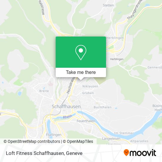 Loft Fitness Schaffhausen map