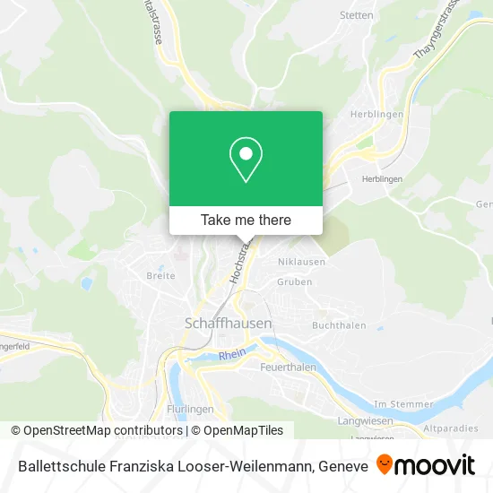 Ballettschule Franziska Looser-Weilenmann map
