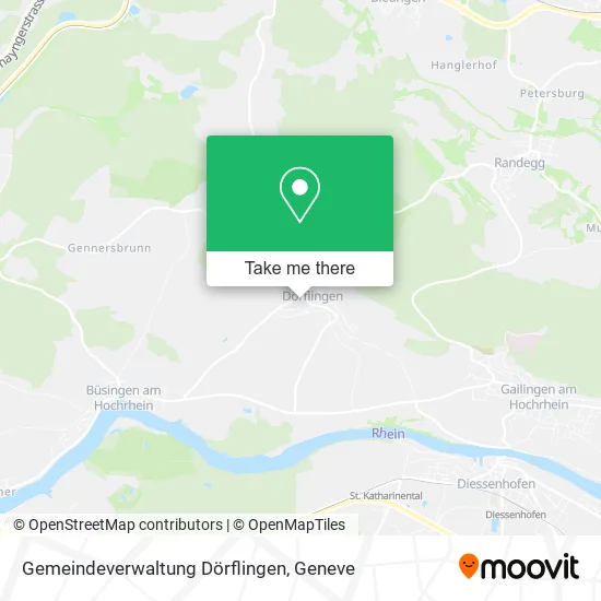 Gemeindeverwaltung Dörflingen map