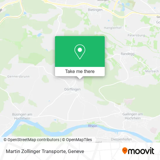 Martin Zollinger Transporte map