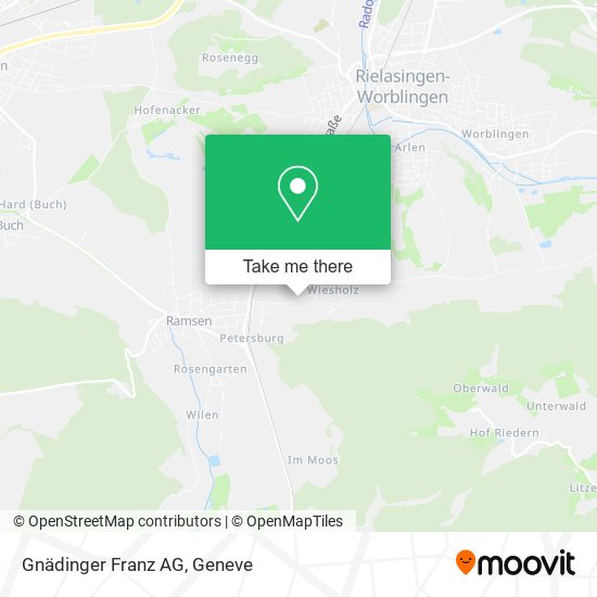 Gnädinger Franz AG map