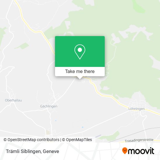 Trämli Siblingen map