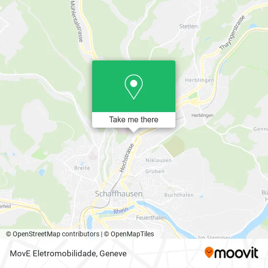 MovE Eletromobilidade map