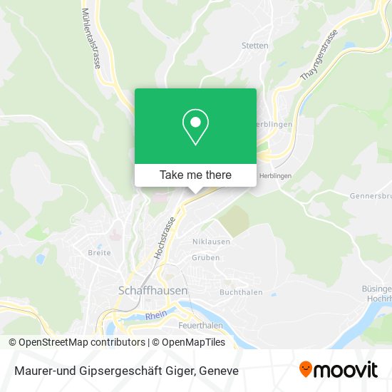 Maurer-und Gipsergeschäft Giger map
